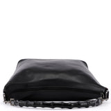Gucci Black Calfskin Bamboo Shoulder Bag