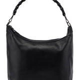 Gucci Black Calfskin Bamboo Shoulder Bag