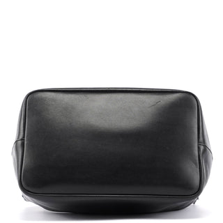 Gucci Black Calfskin Bamboo Shoulder Bag