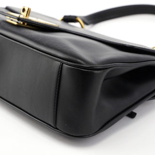 Gucci Black Calfskin Buckle Closure Bag