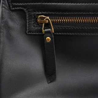 Gucci Black Calfskin Buckle Closure Bag