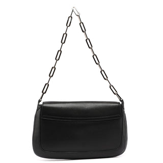 Gucci Black Calfskin Chain Bag