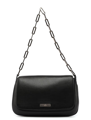 Gucci Black Calfskin Chain Bag