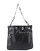 Gucci Black Calfskin Drawstring Chain Shoulder Bag