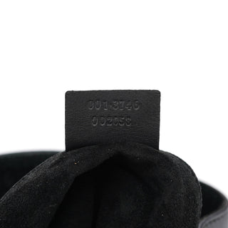 Gucci Black Calfskin Drawstring Shoulder Bag