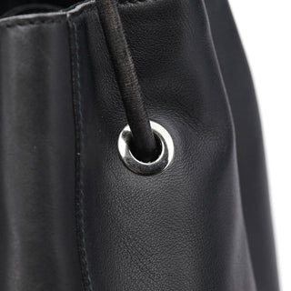 Gucci Black Calfskin Drawstring Shoulder Bag