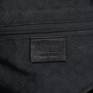 Gucci Black Calfskin Drawstring Tote Bag