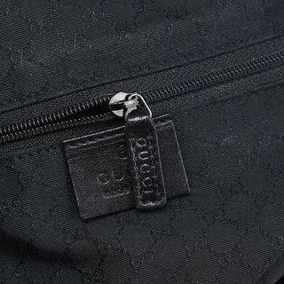 Gucci Black Calfskin Drawstring Tote Bag