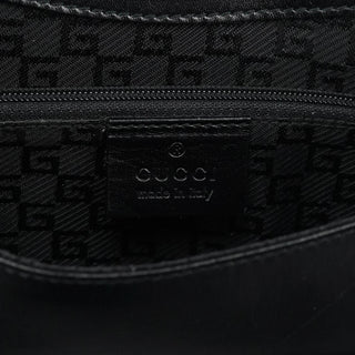Gucci Black Calfskin Flap Shoulder Bag