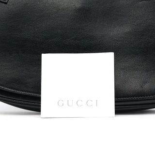 Gucci Black Calfskin Flap Shoulder Bag