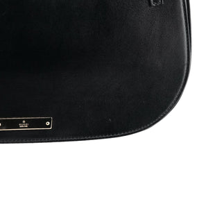 Gucci Black Calfskin Flap Shoulder Bag