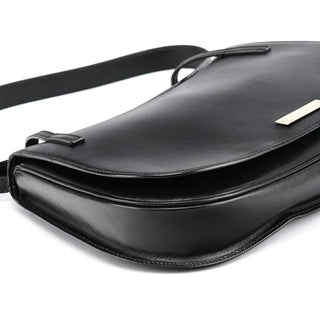 Gucci Black Calfskin Flap Shoulder Bag