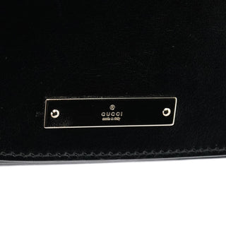 Gucci Black Calfskin Flap Shoulder Bag