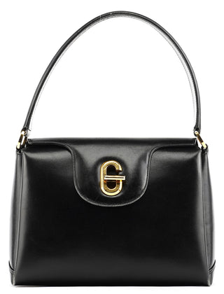 Gucci Black Calfskin G Shoulder Bag