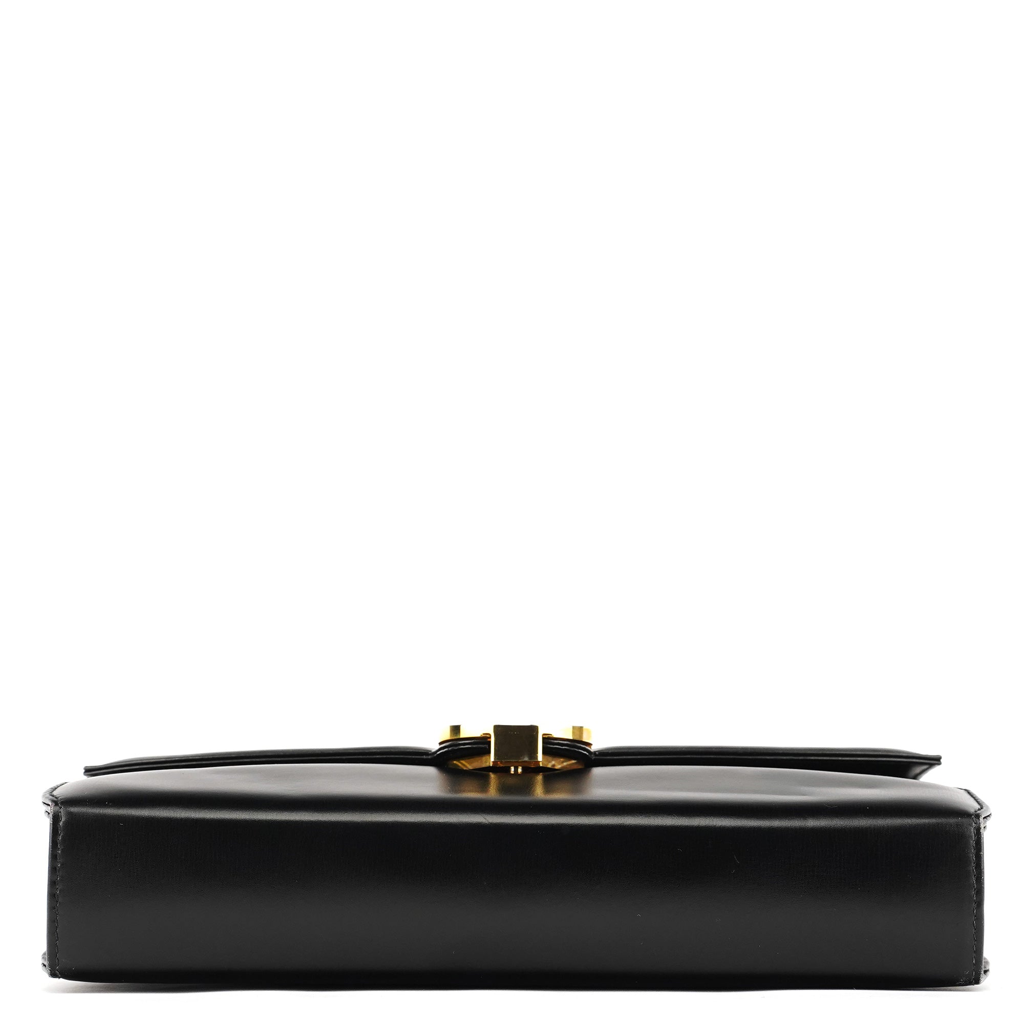 Gucci Black Calfskin GG Shoulder Bag