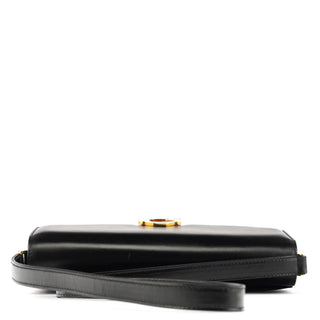 Gucci Black Calfskin GG Shoulder Bag