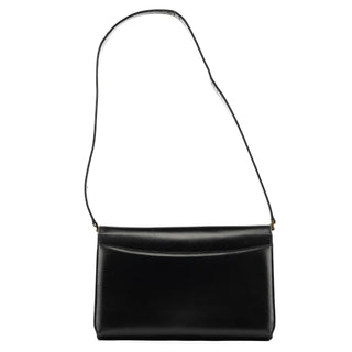 Gucci Black Calfskin GG Shoulder Bag