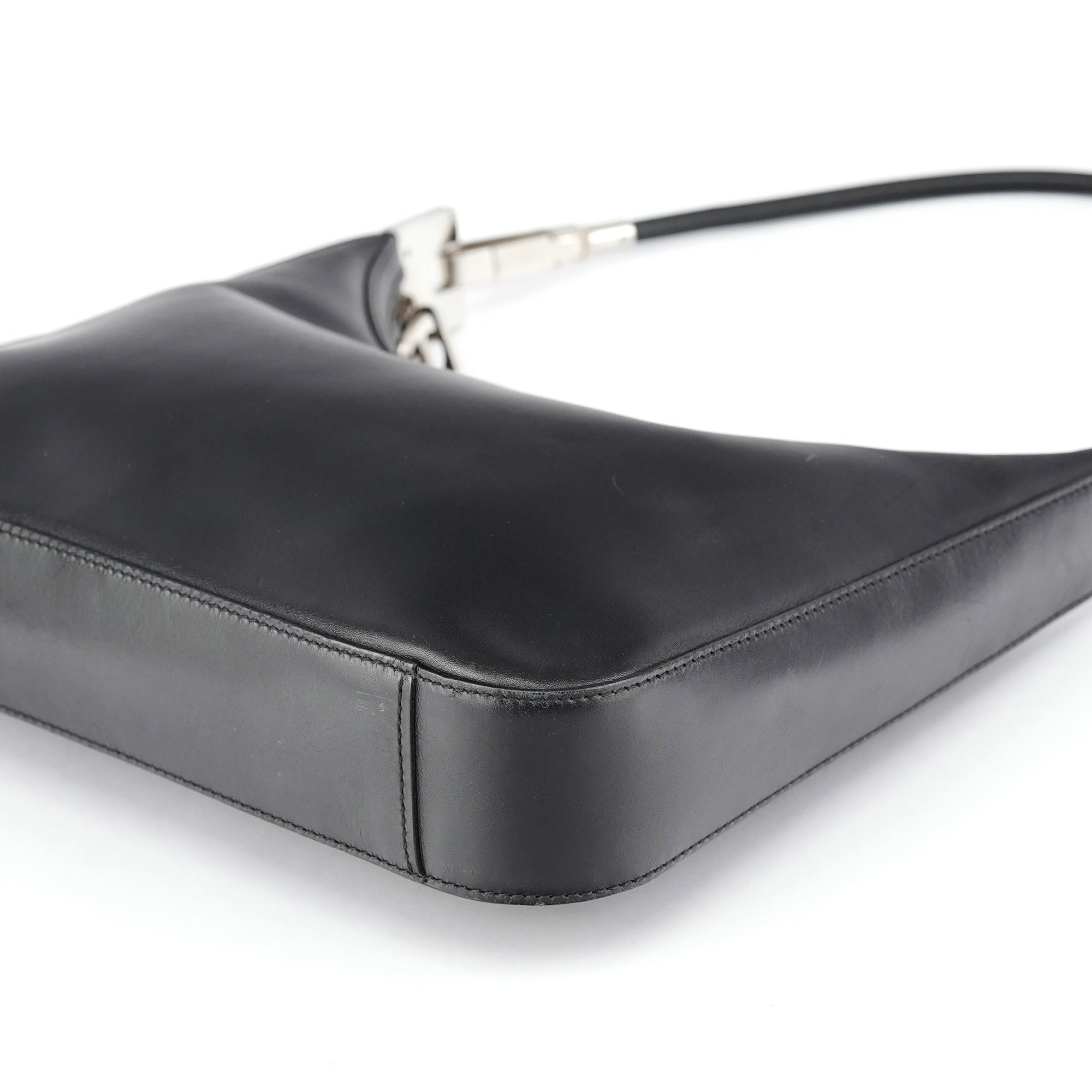 Gucci Black Calfskin Hobo Shoulder Bag