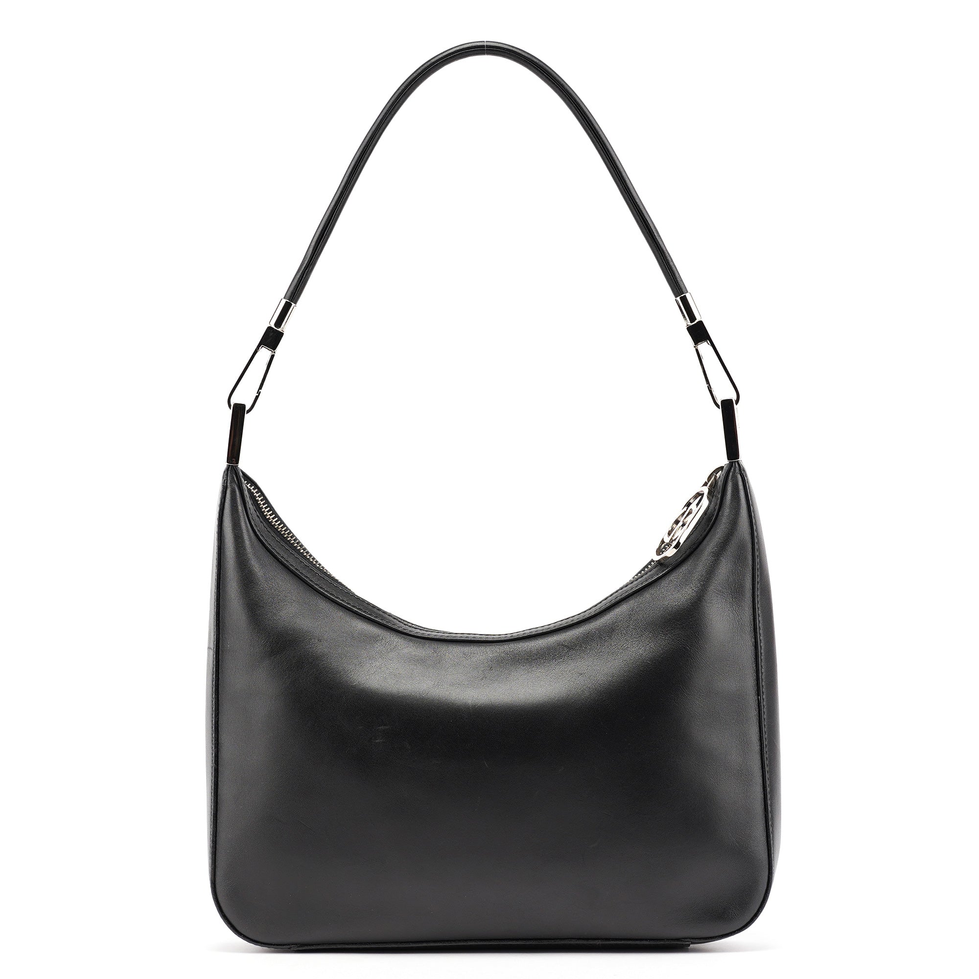 Gucci Black Calfskin Hobo Shoulder Bag