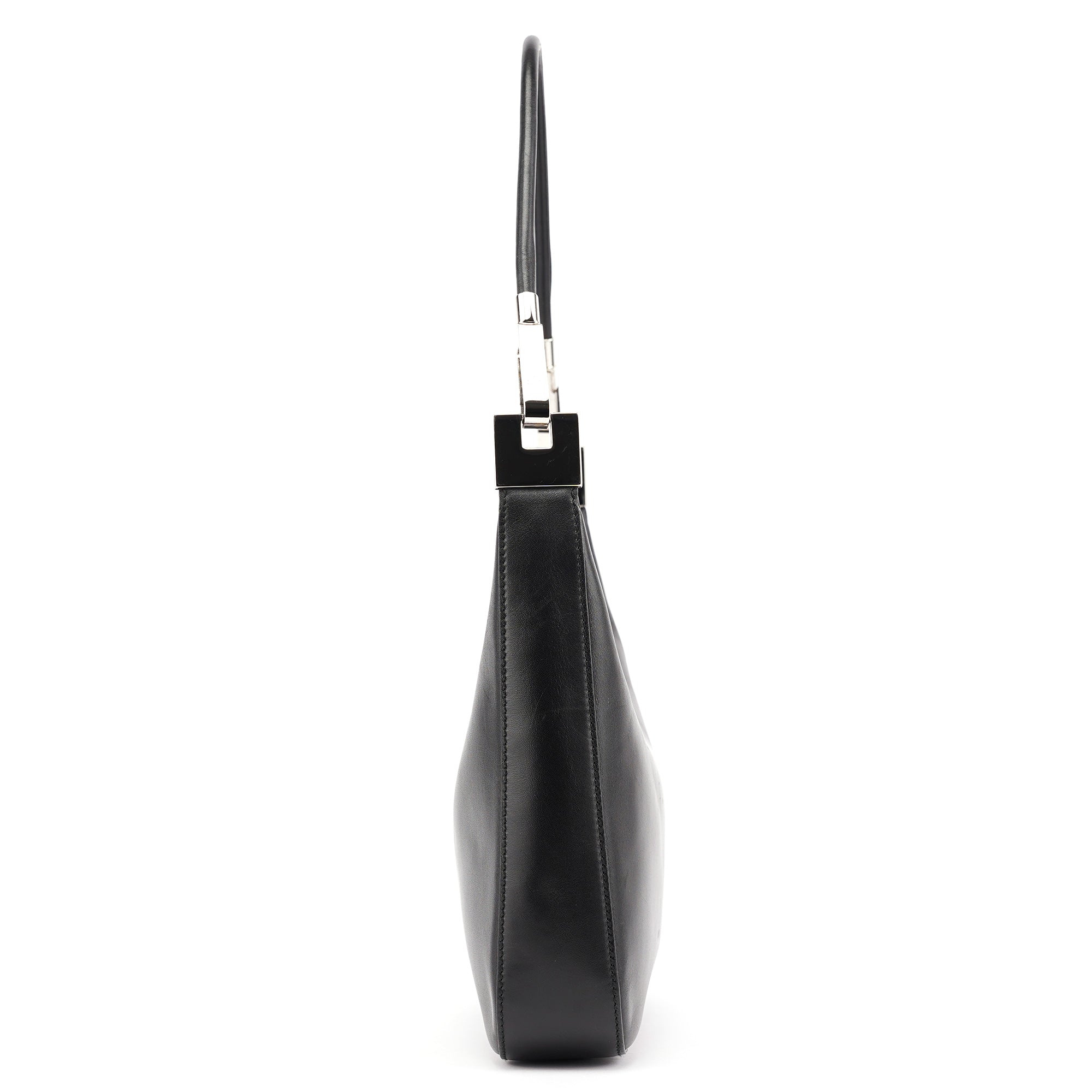 Gucci Black Calfskin Hobo Shoulder Bag