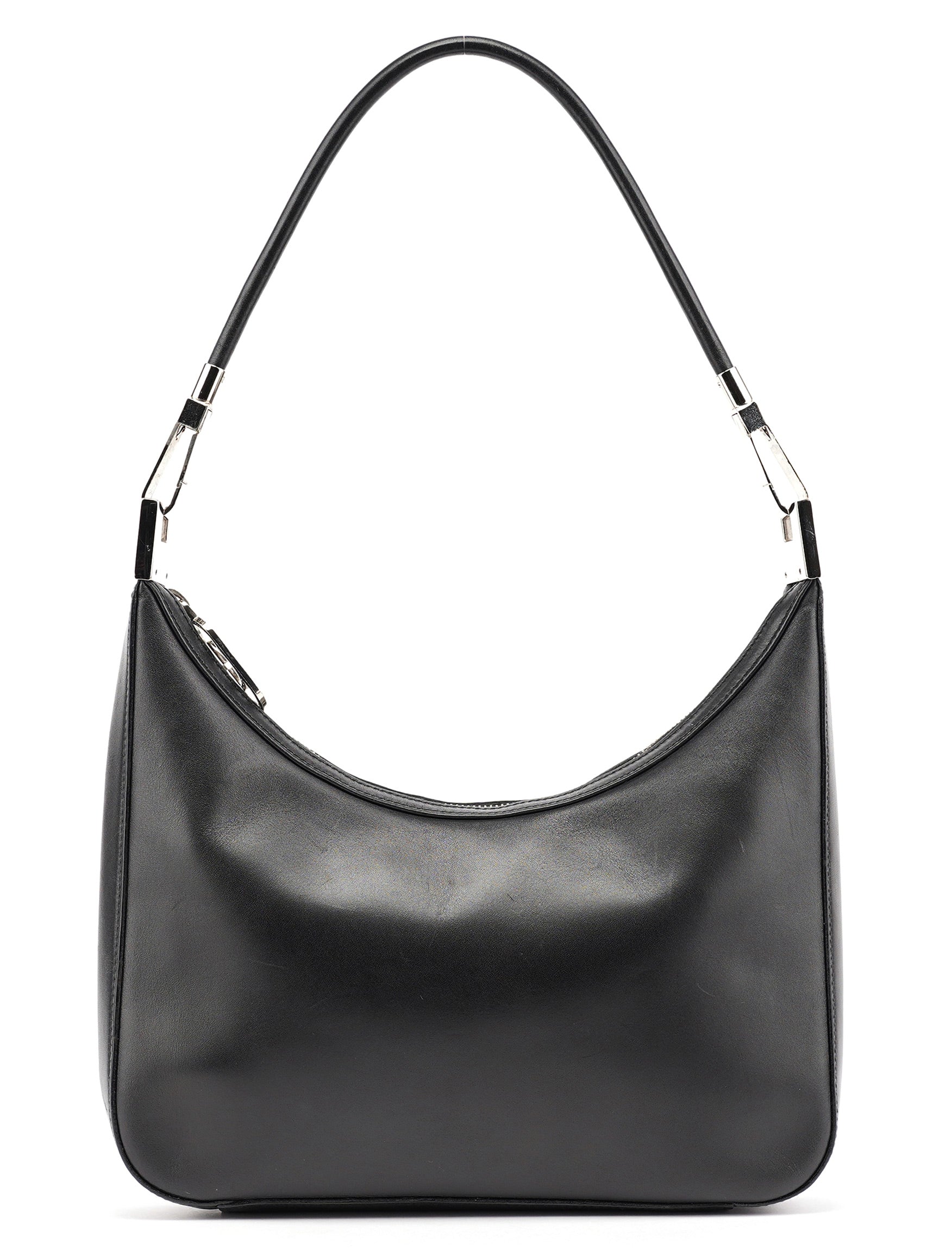 Gucci Black Calfskin Hobo Shoulder Bag