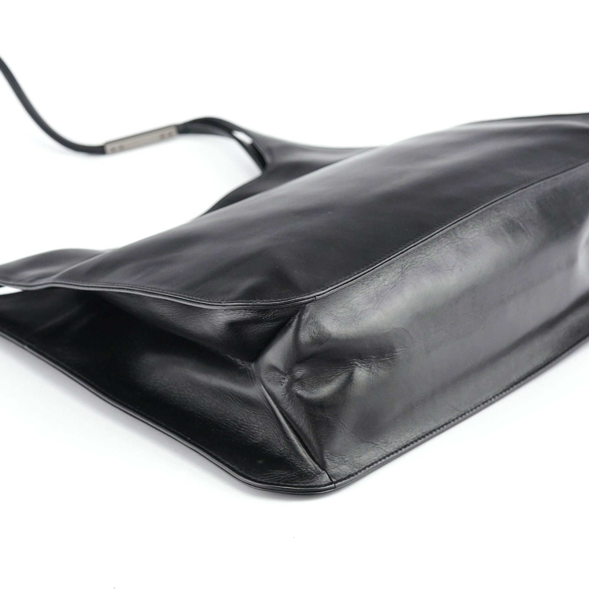 Gucci Black Calfskin Hobo Shoulder Bag