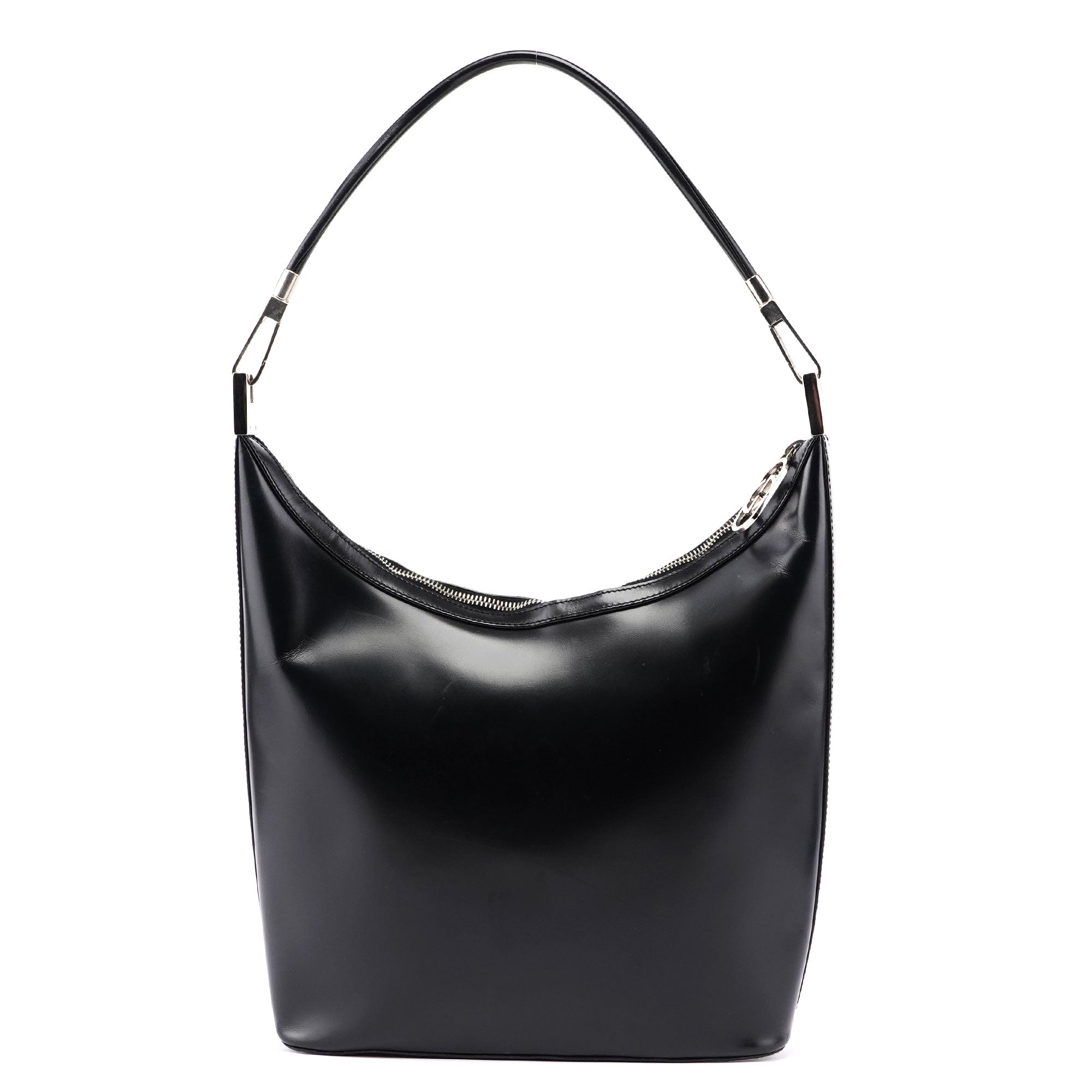 Gucci Black Calfskin Hobo Shoulder Bag