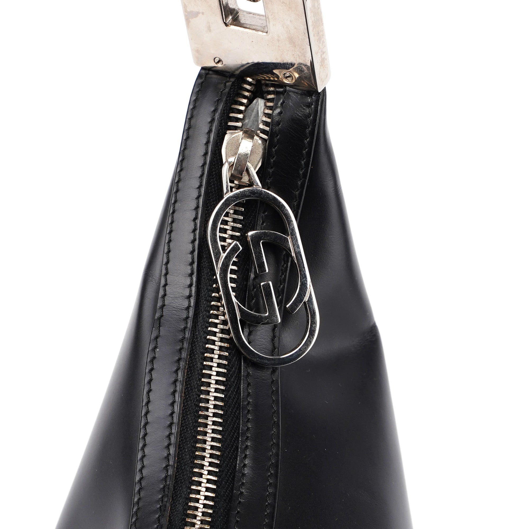 Gucci Black Calfskin Hobo Shoulder Bag