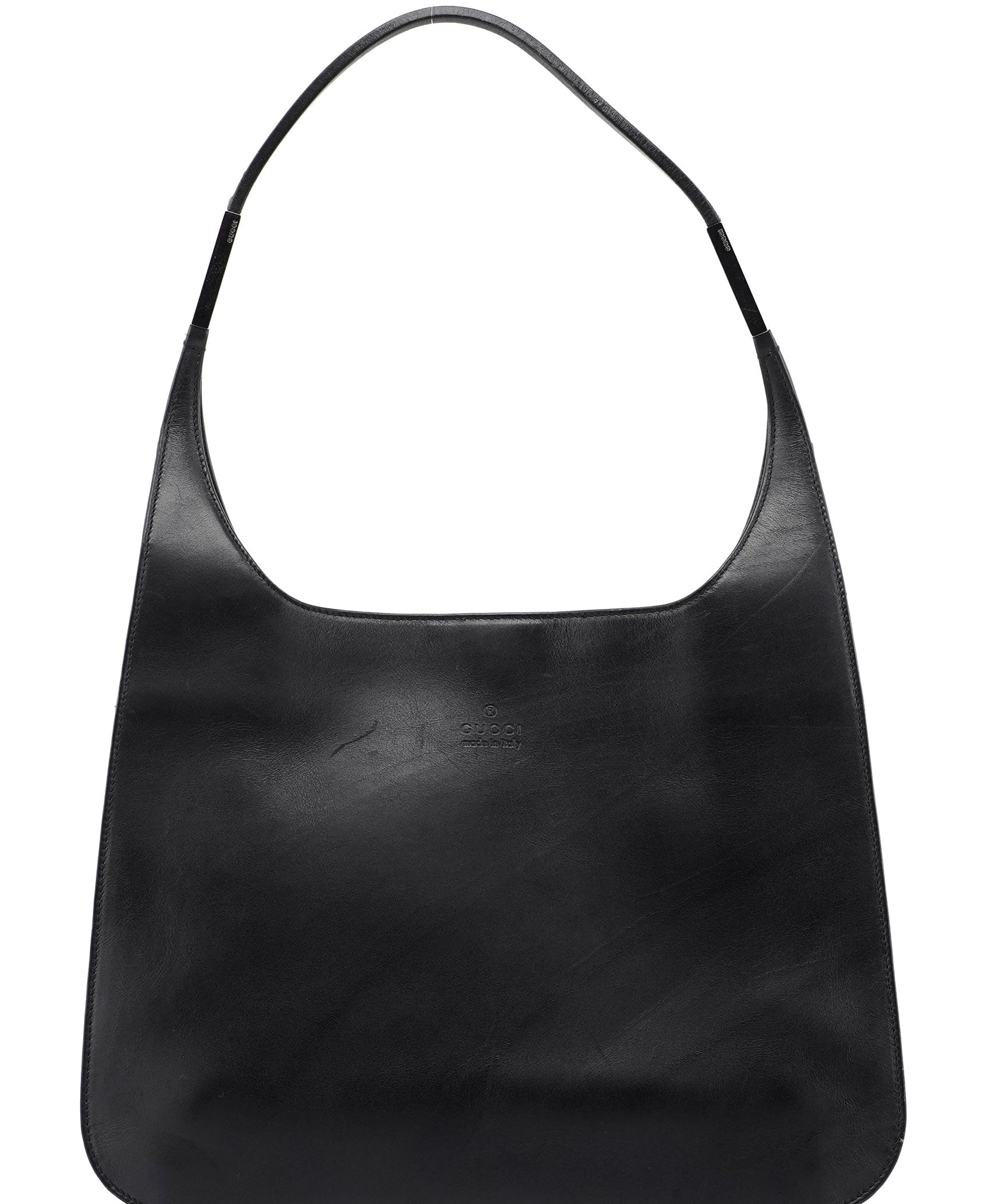 Gucci Black Calfskin Hobo Shoulder Bag