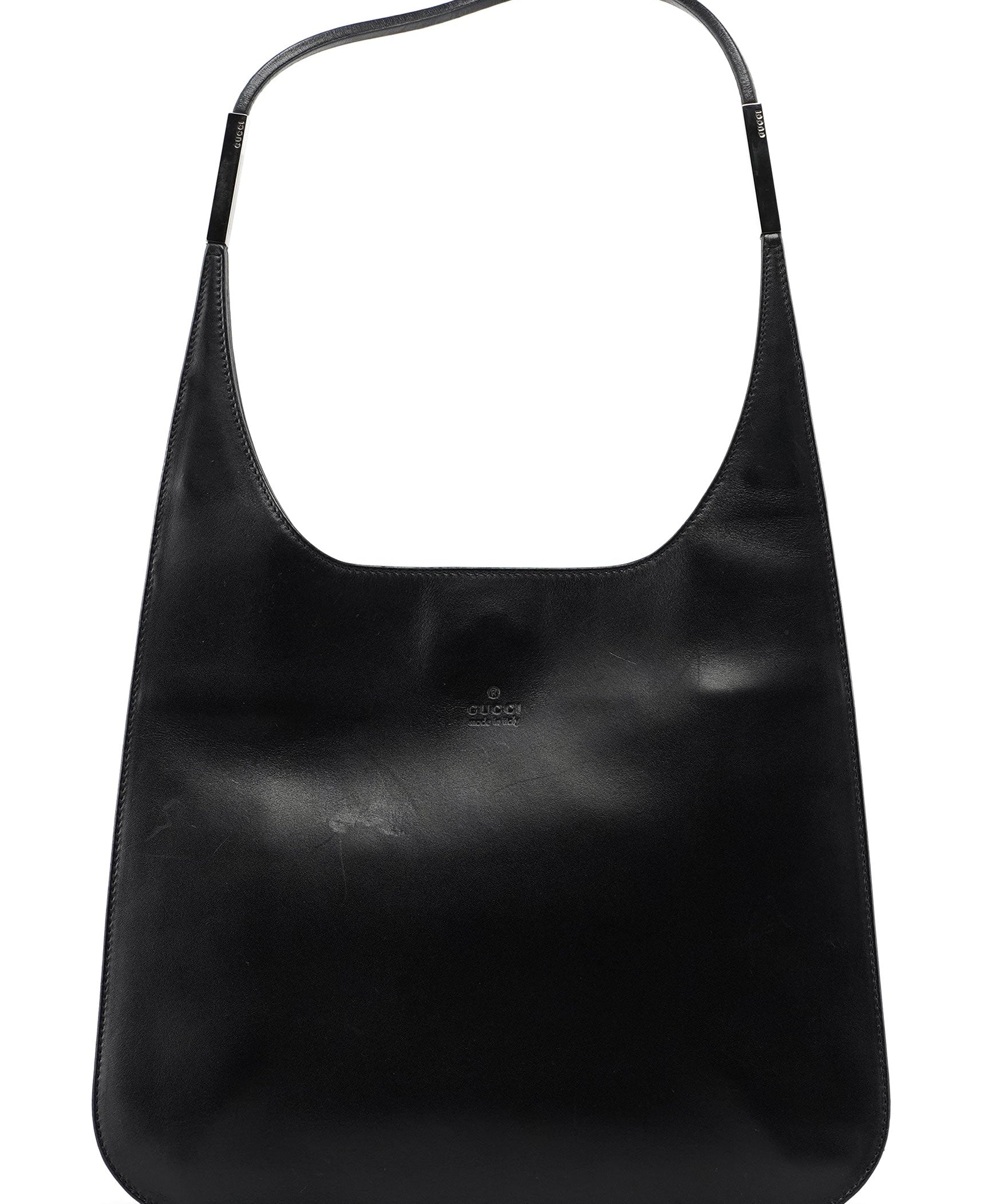 Gucci Black Calfskin Hobo Shoulder Bag