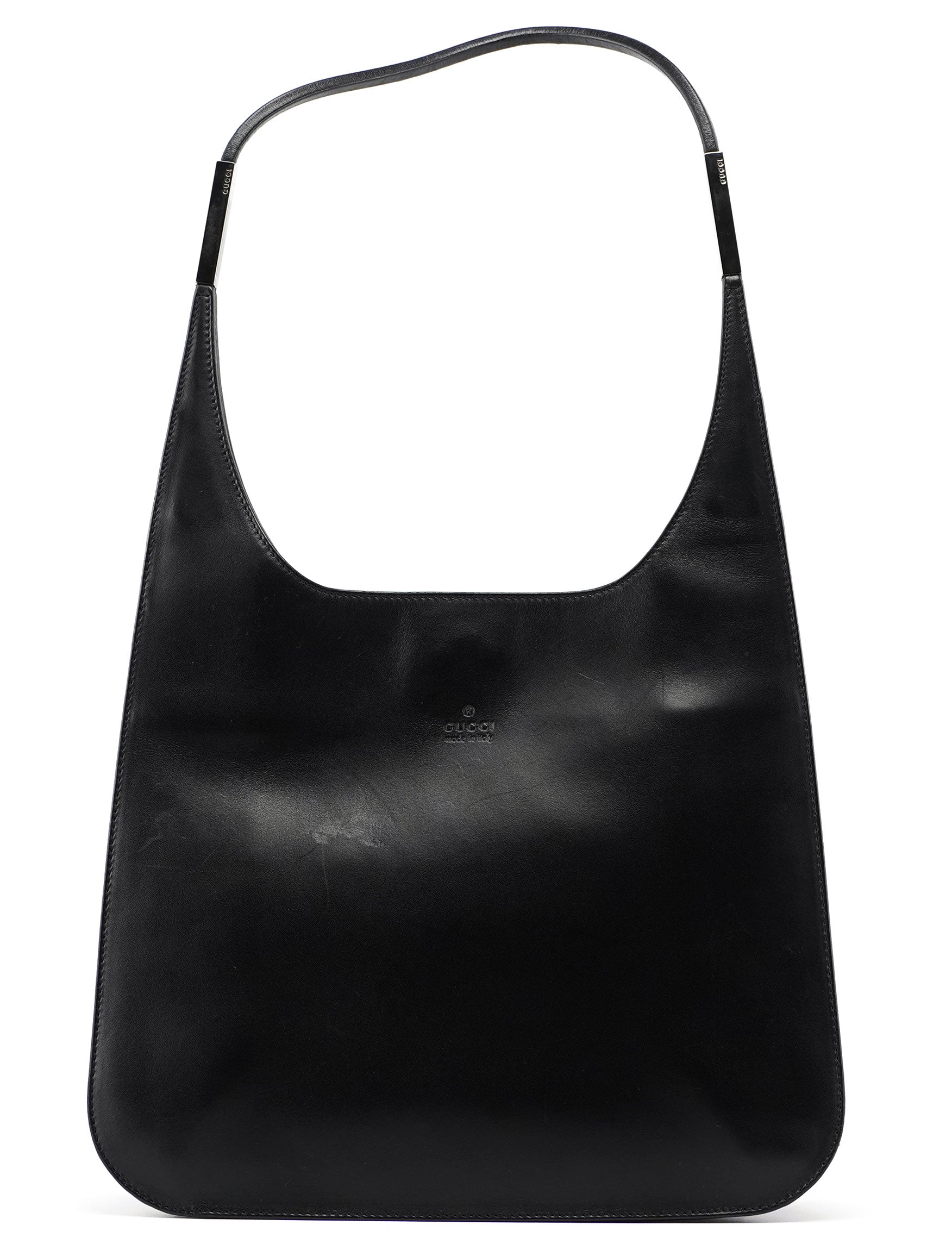 Gucci Black Calfskin Hobo Shoulder Bag