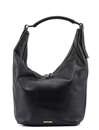 Gucci Black Calfskin Hobo Shoulder Bag