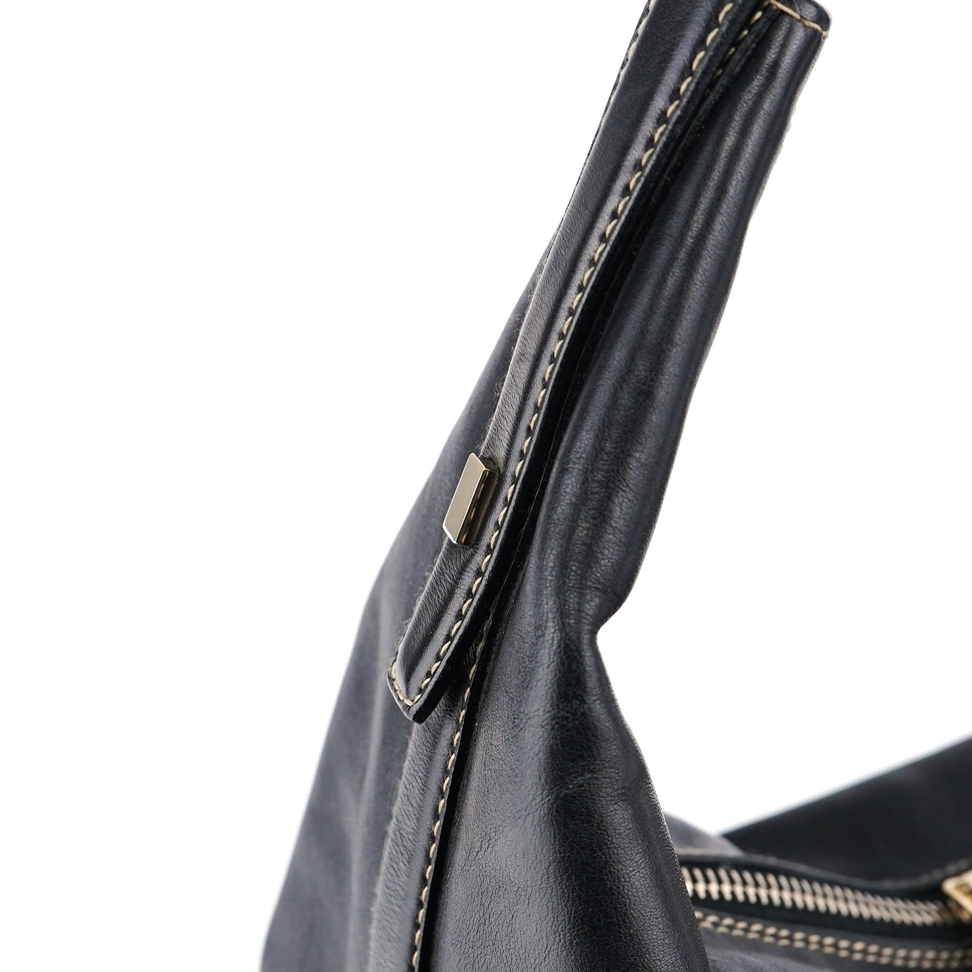 Gucci Black Calfskin Hobo Shoulder Bag