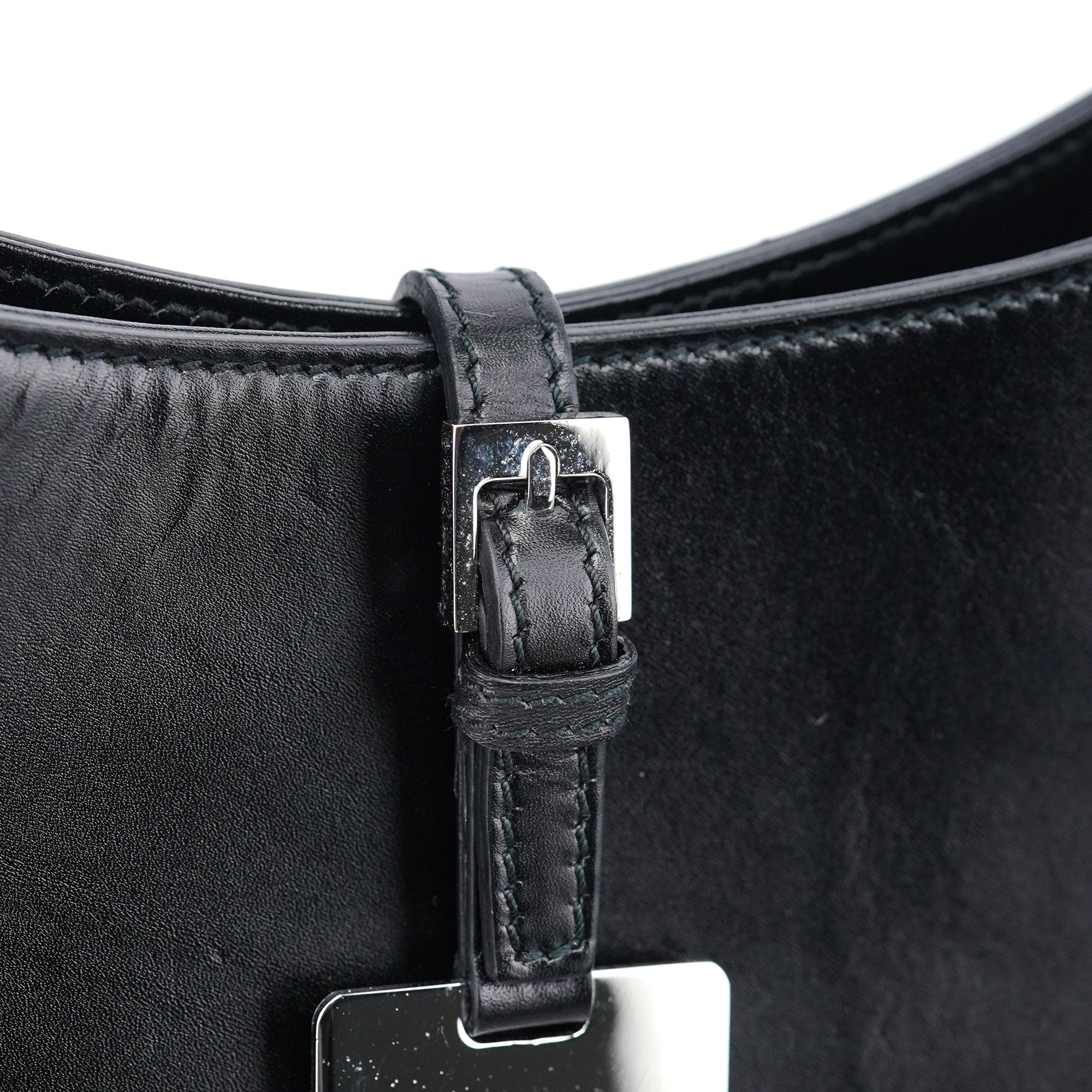 Gucci Black Calfskin Hobo Shoulder Bag