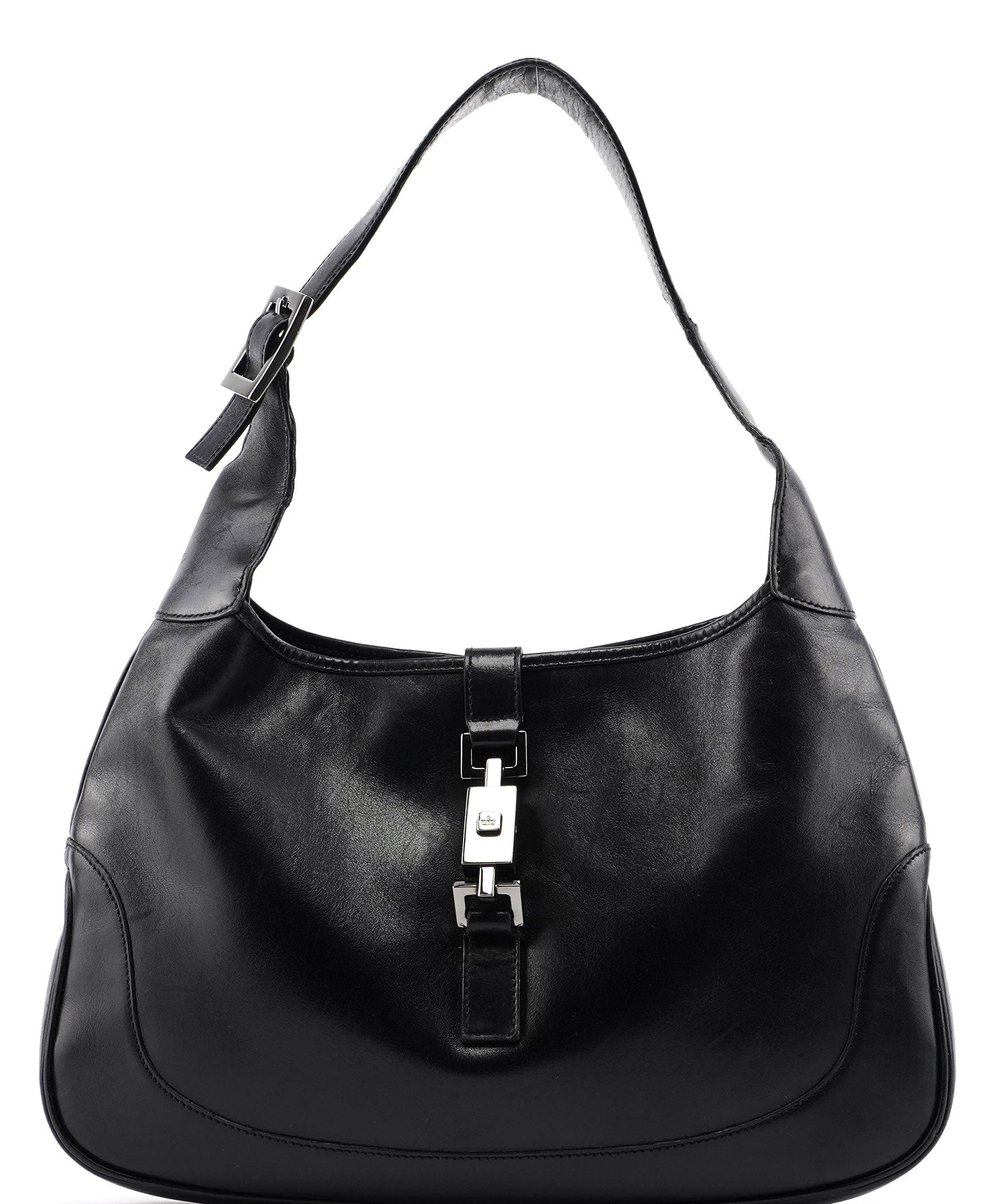 Gucci Black Calfskin Jackie Shoulder Bag
