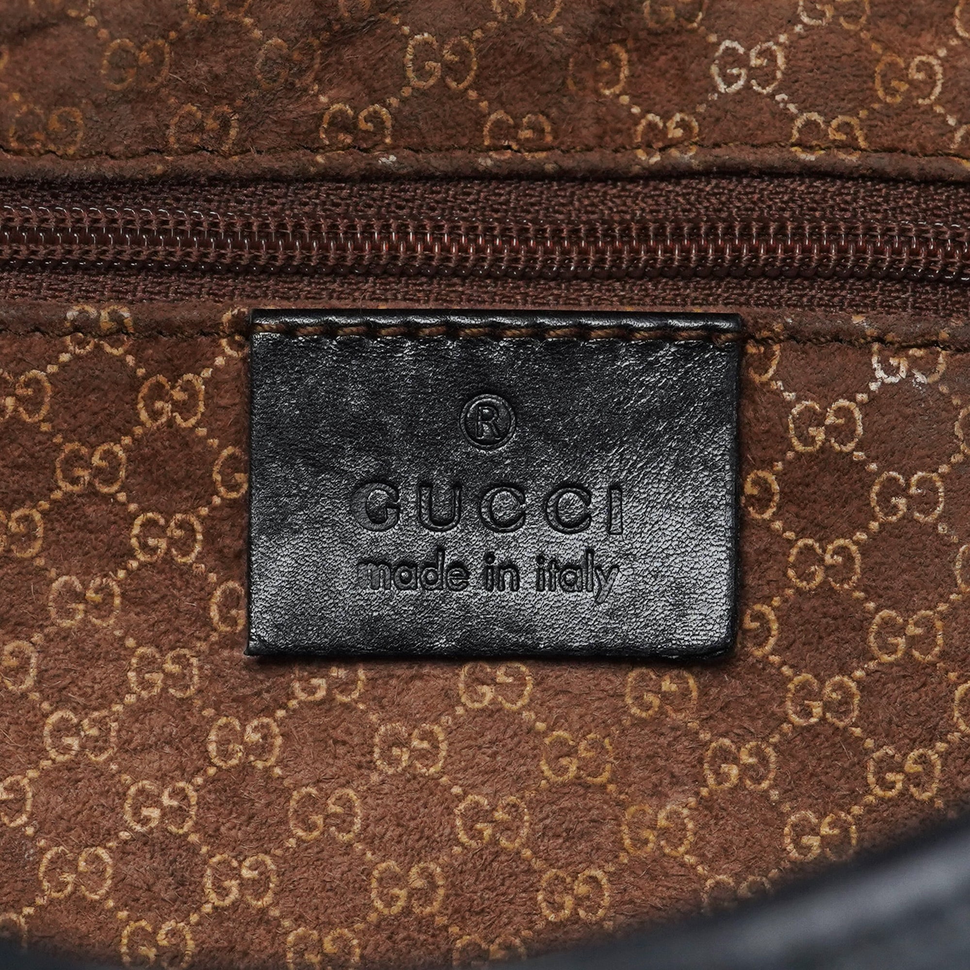 Gucci Black Calfskin Jackie Shoulder Bag