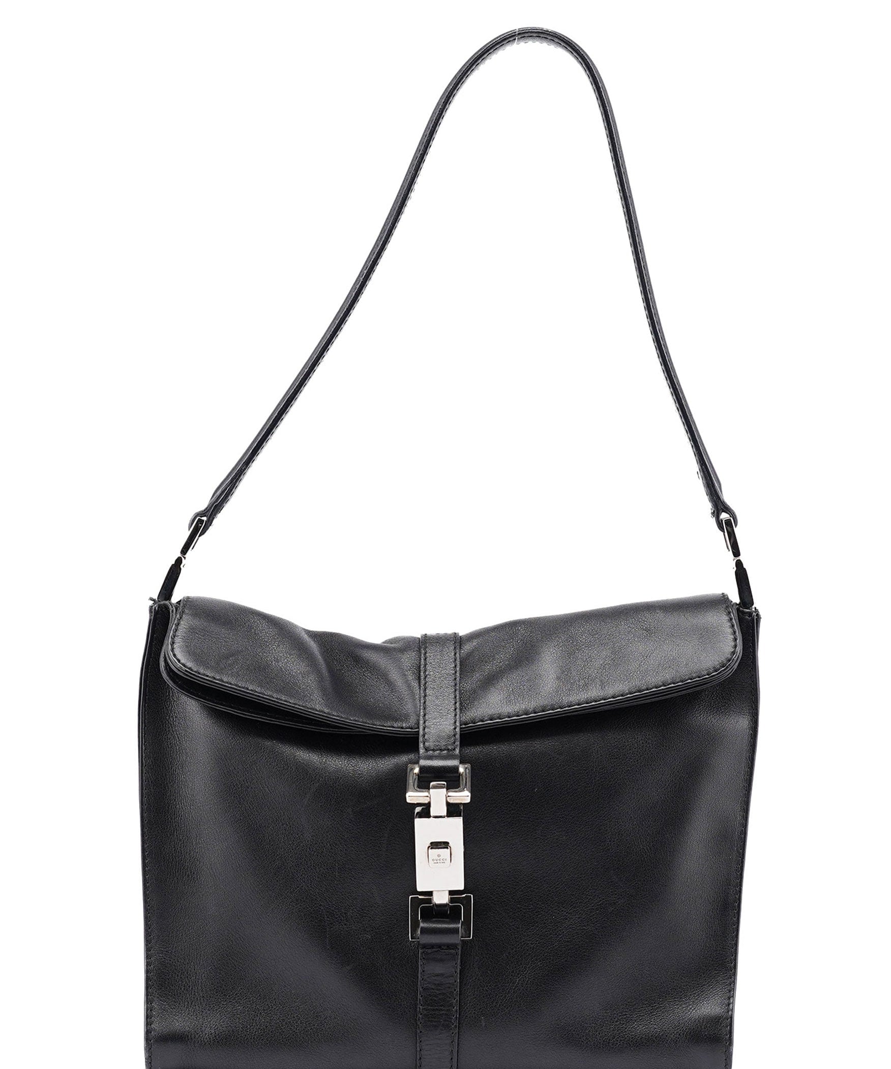 Gucci Black Calfskin Jackie Shoulder Bag