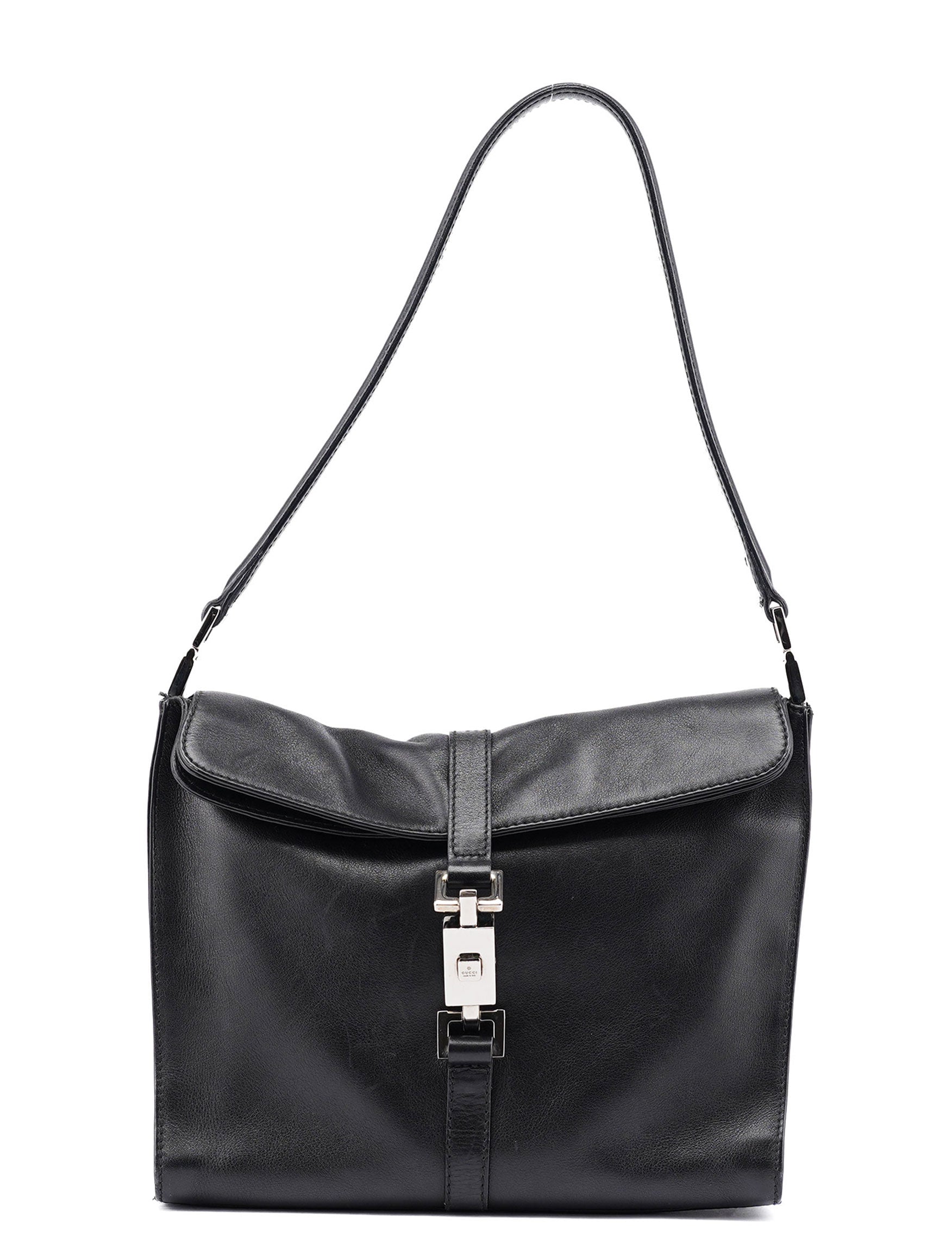 Gucci Black Calfskin Jackie Shoulder Bag