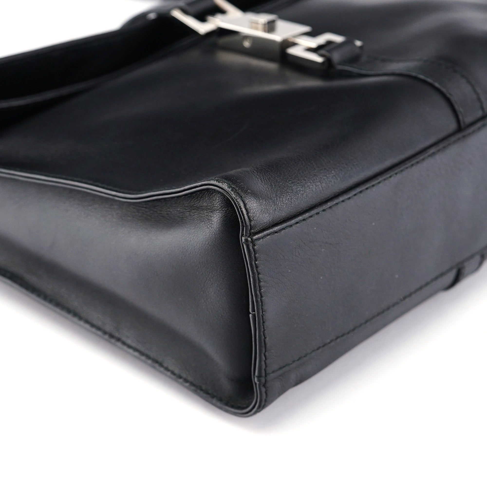 Gucci Black Calfskin Jackie Shoulder Bag