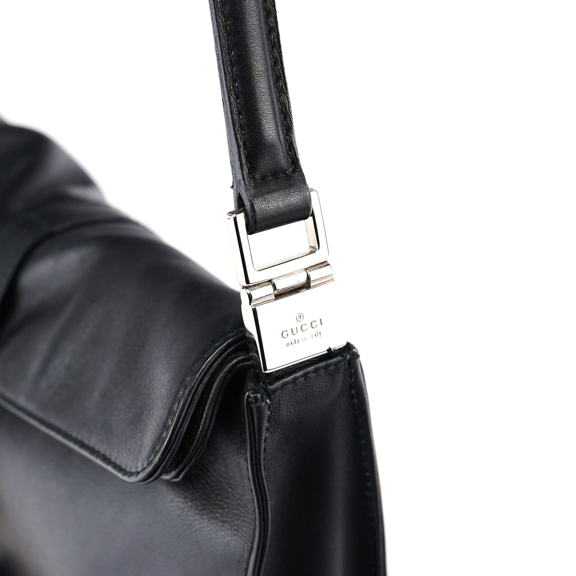 Gucci Black Calfskin Jackie Shoulder Bag