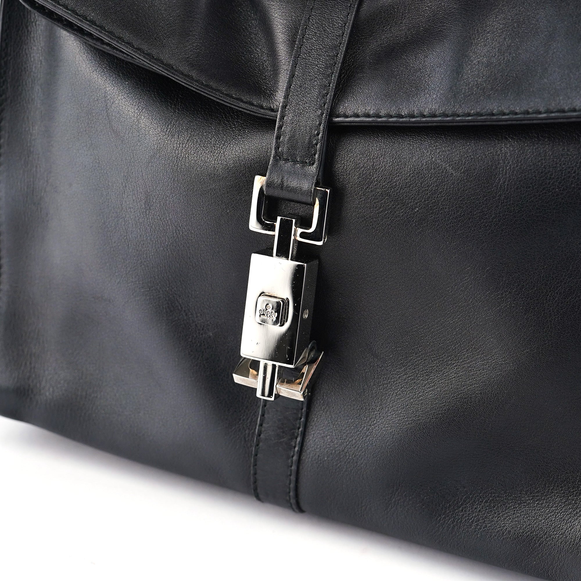 Gucci Black Calfskin Jackie Shoulder Bag