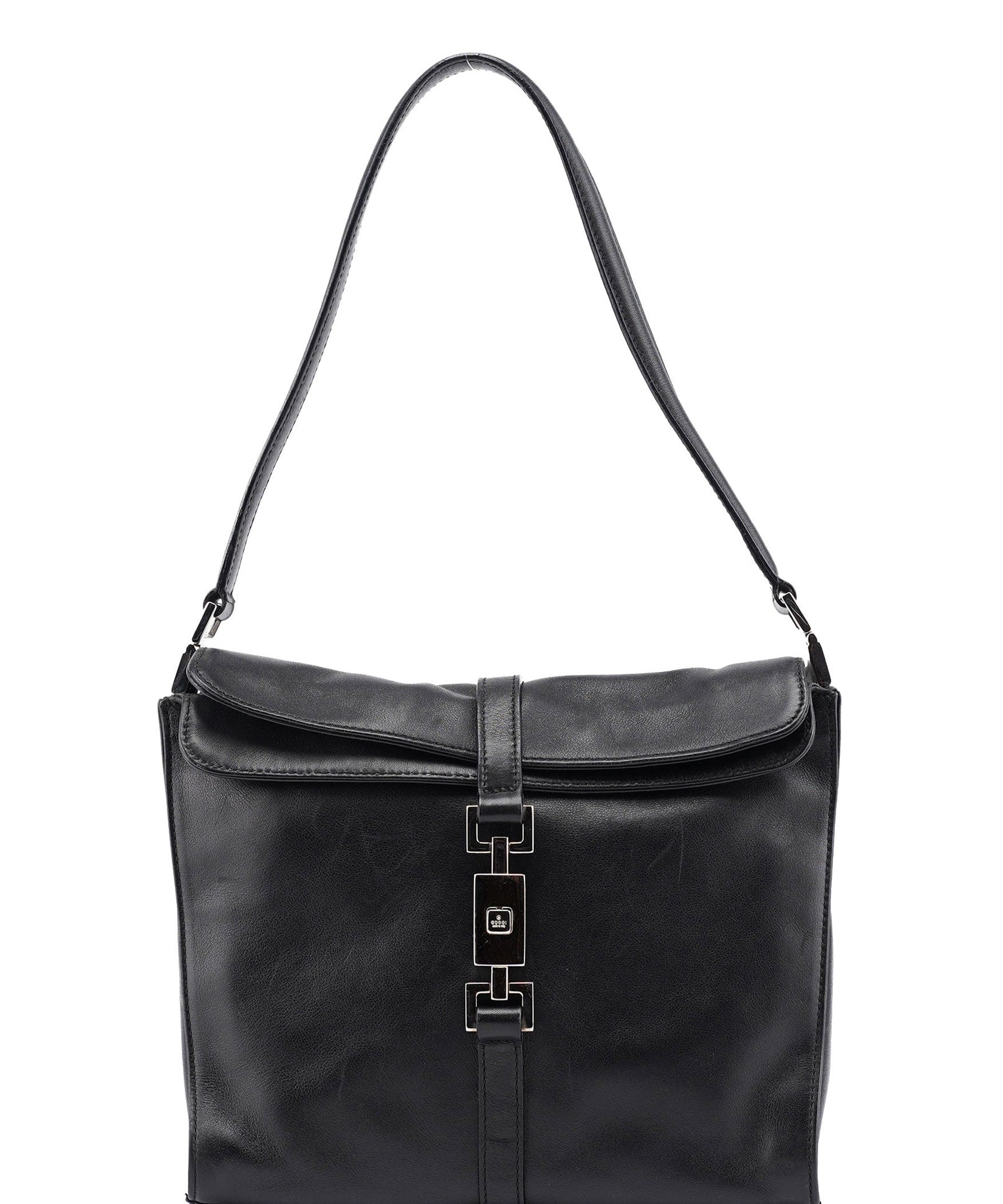 Gucci Black Calfskin Jackie Shoulder Bag