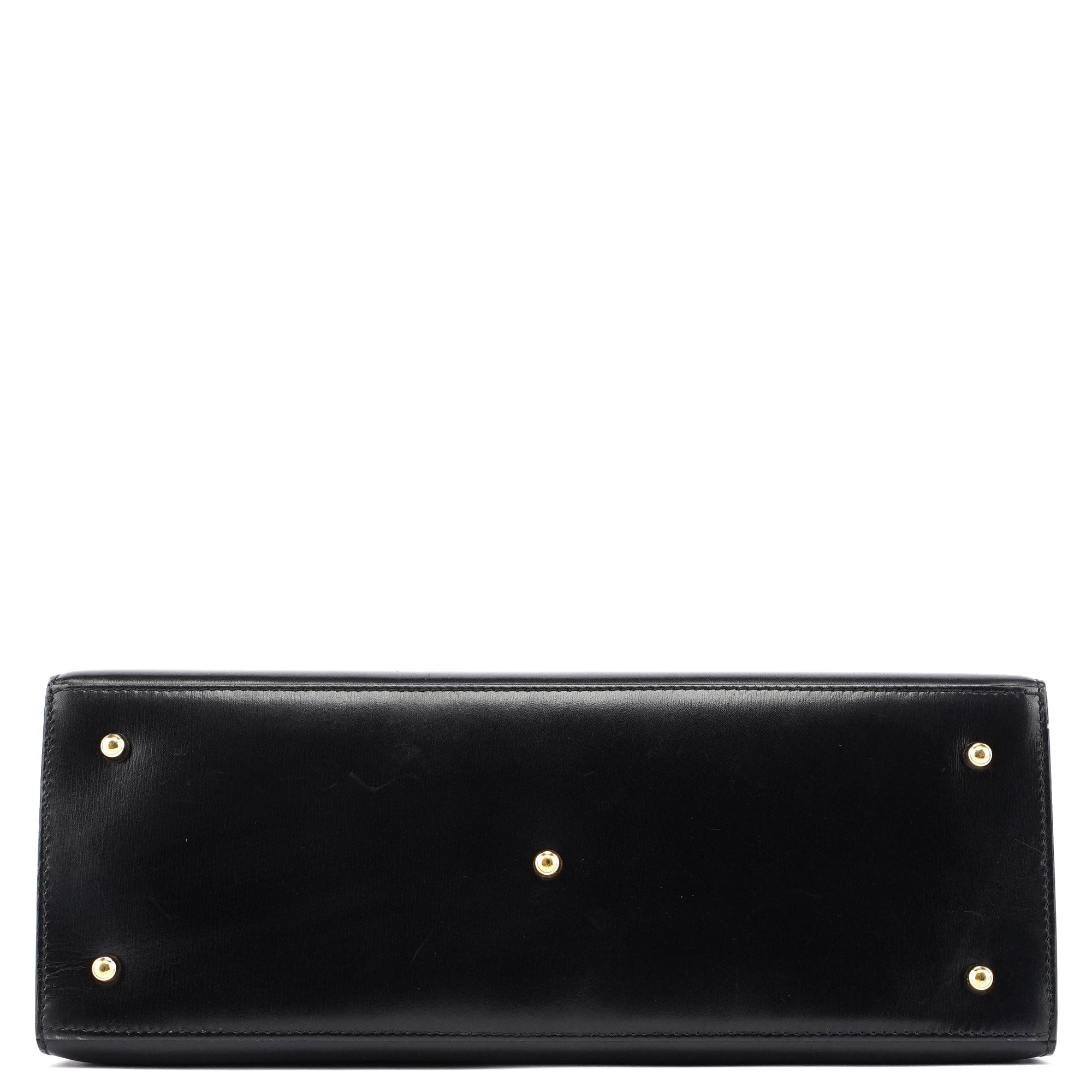 Gucci Black Calfskin Lady Lock Top Handle Bag