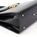 Gucci Black Calfskin Ladylock Top Handle Bag