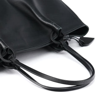Gucci Black Calfskin Leather Pouch Tote Bag