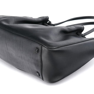 Gucci Black Calfskin Leather Pouch Tote Bag