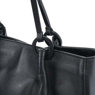 Gucci Black Calfskin Leather Pouch Tote Bag