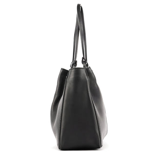 Gucci Black Calfskin Leather Pouch Tote Bag