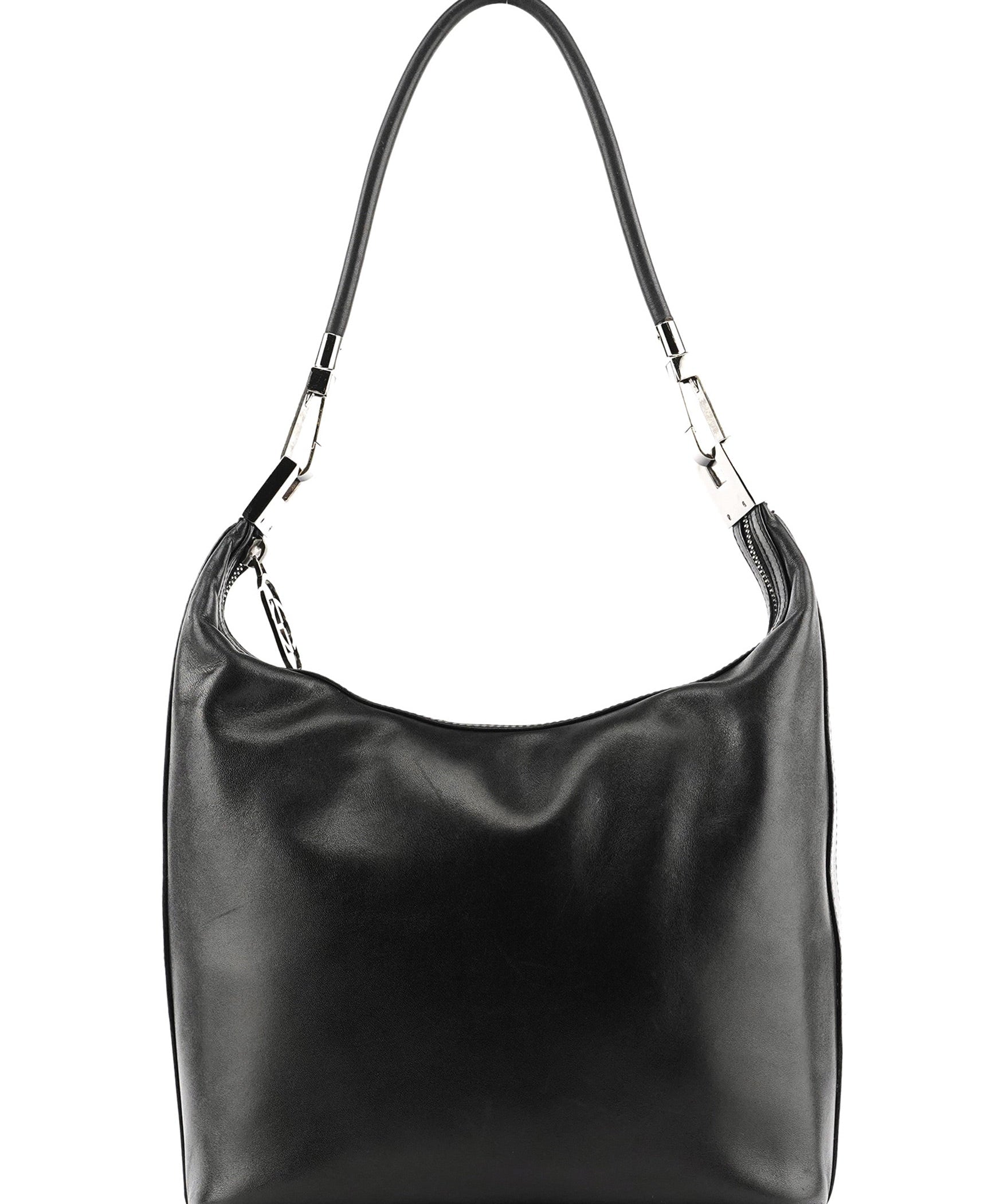 Gucci Hobo skuldertaske i sort kalveskind