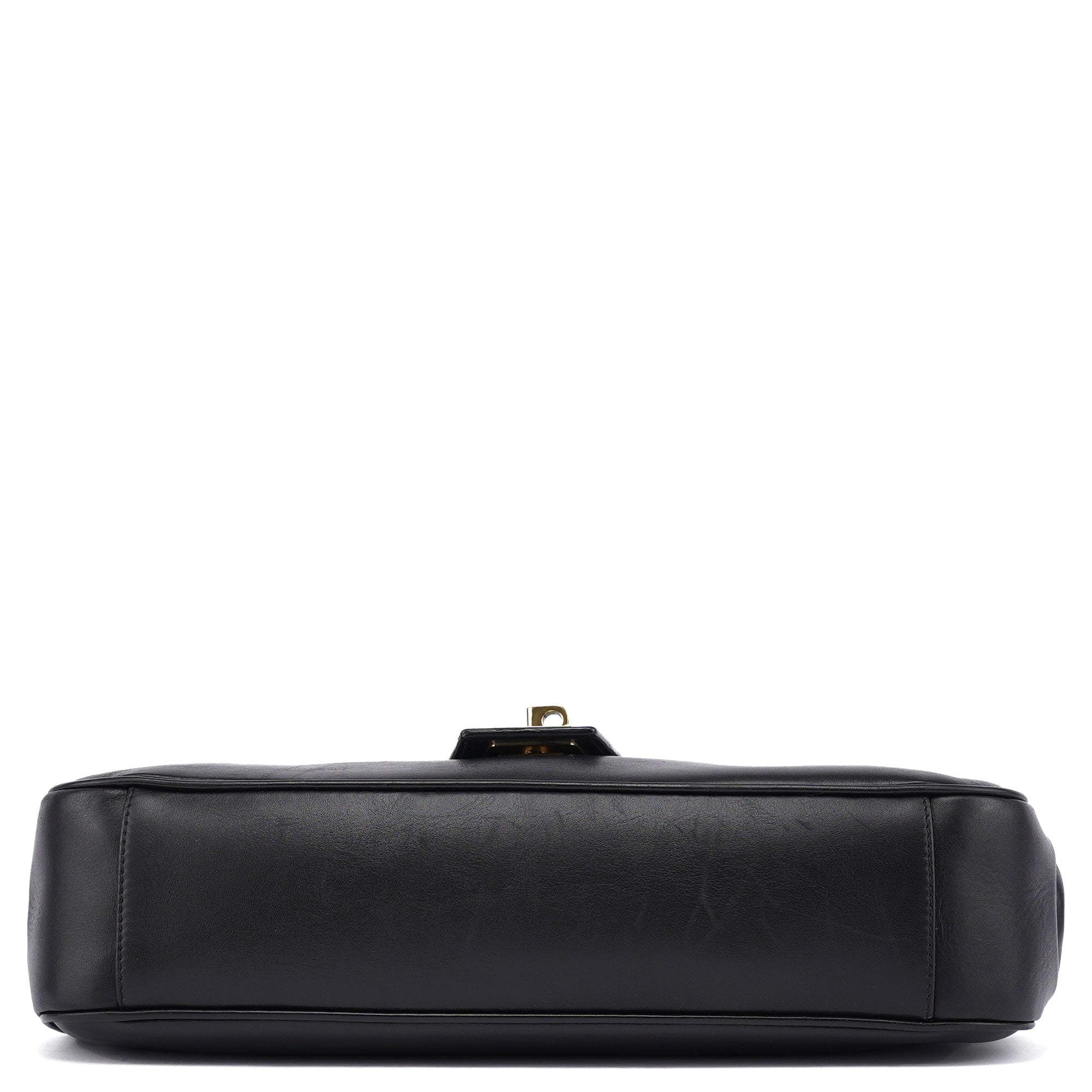 Gucci Sac porté épaule en cuir de veau noir